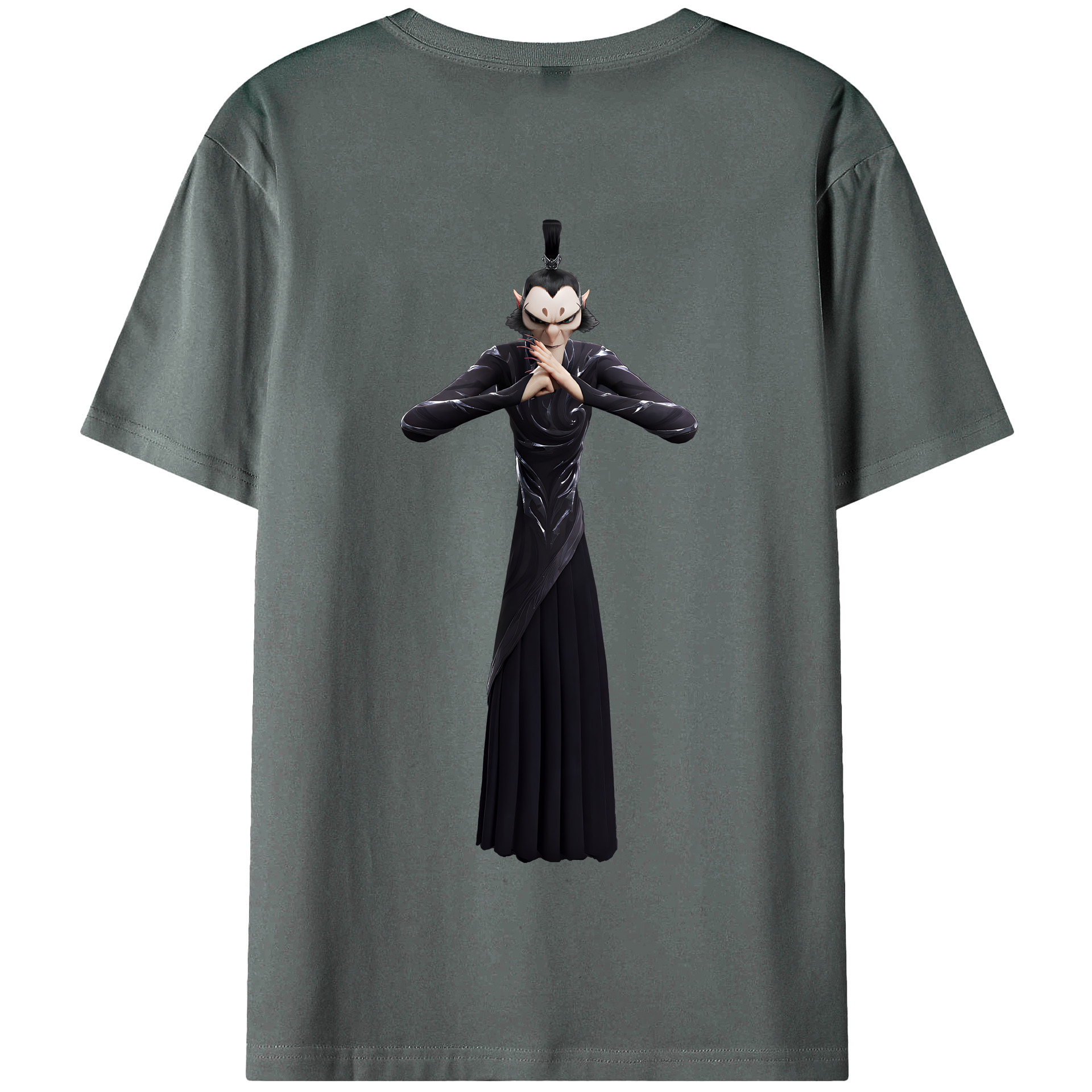 （画像用） Ne Zha 2 ナタ 魔童の大暴れ 綿100％半袖Tシャツ（背面プリント）